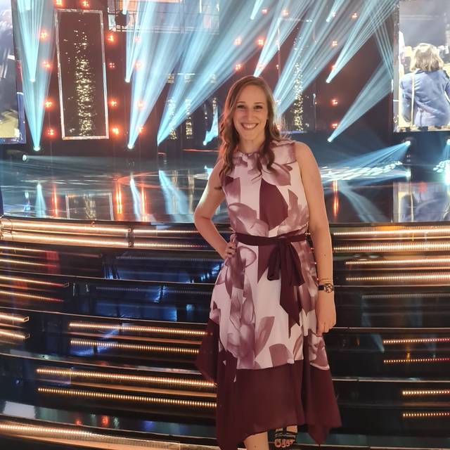 Larissa Schmitz, Moderatorin bei Radio Essen, beim Deutschen Radiopreis 2022