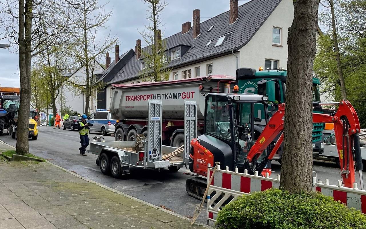 Bombenentschärfung in Essen Sand-Anlieferung