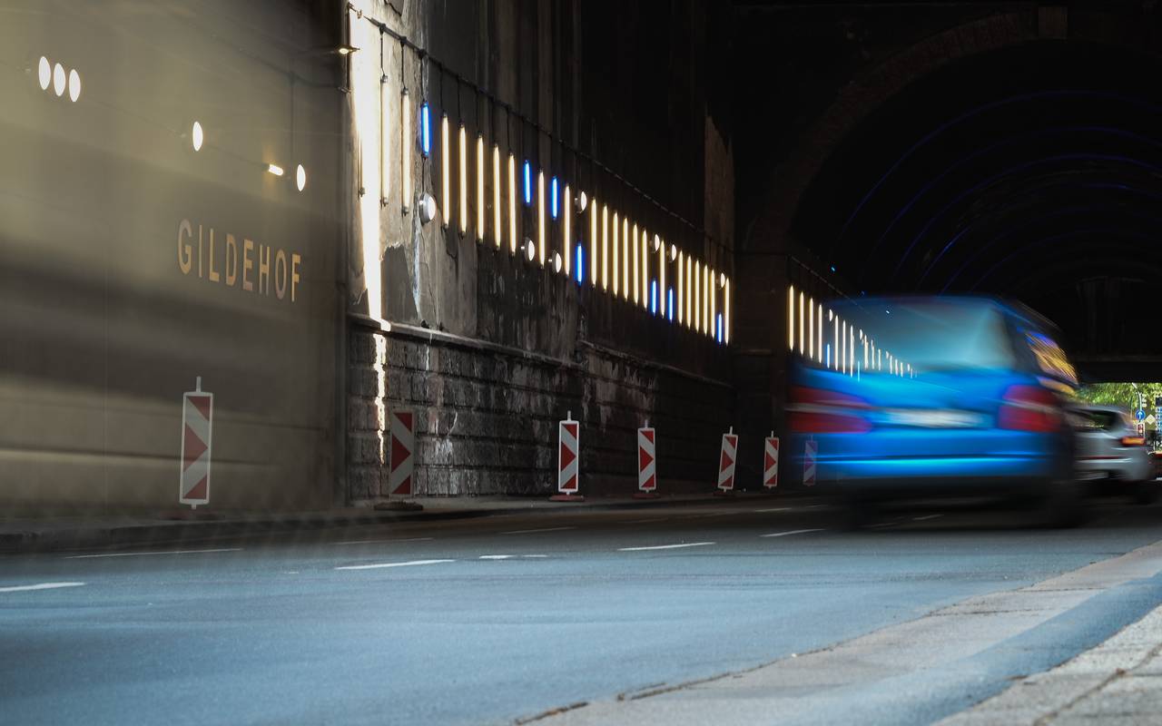 Beleuchtung im Gildehoftunnel ist fertig.