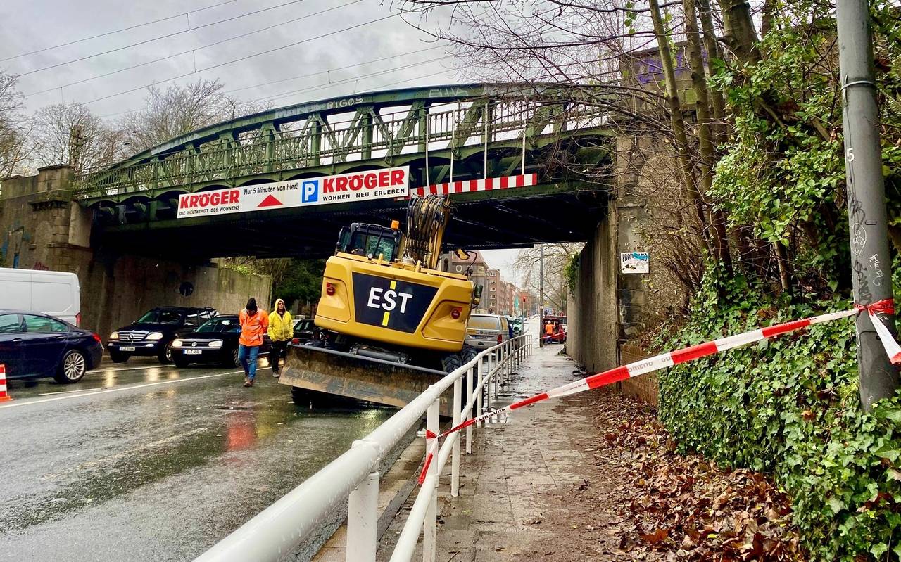 Bagger-Unfall in Essen