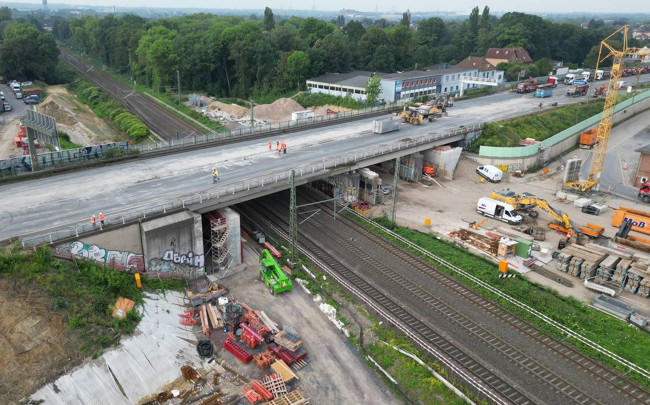 Bauarbeiten A40-Sperrung bei Bochum