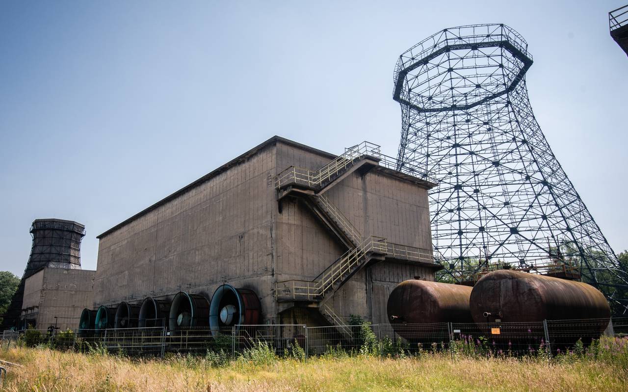 Der ehemalige Ventilatoren-Kühler am Sonntag, 30.06.2019 auf dem Gelände der Kokerei Zollverein in Essen. Während der „Extraschicht“ ist auf Zollverein ein Feuer ausgebrochen.