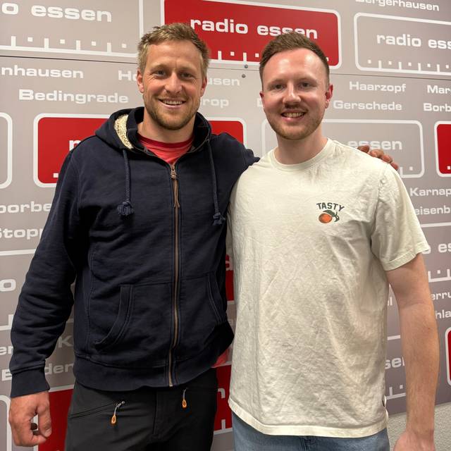 Kanute Max Rendschmidt mit Podcast-Host Mario Arlt.