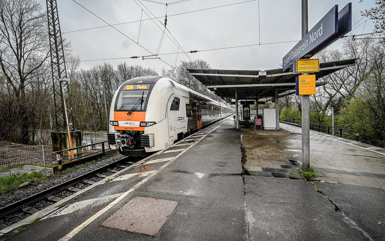 Der Bahnhof Zollverein Nord vor der Modernisierung.