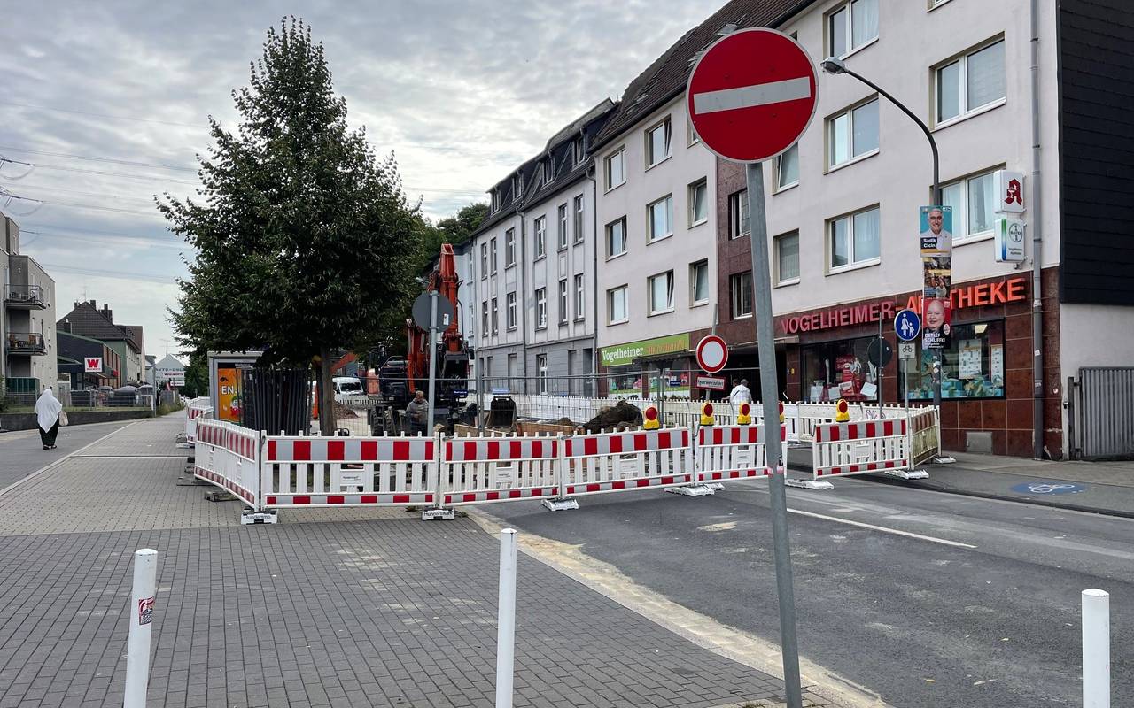 Vogelheimer Straße Baustelle