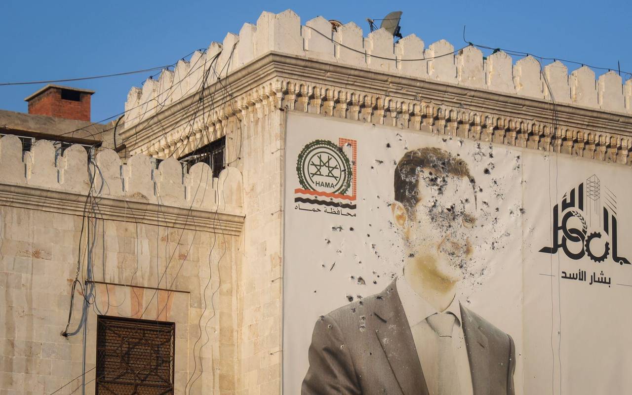 Bild des früheren syrischen Präsidenten Baschar al-Assad