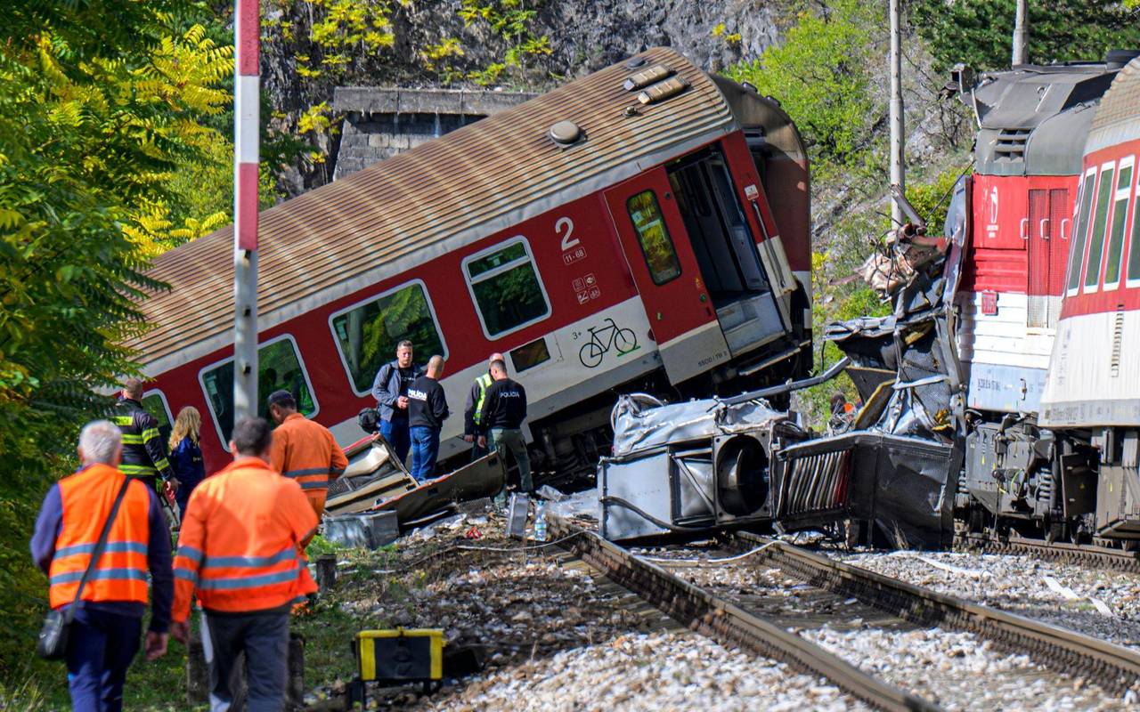Zugkollision in der Slowakei