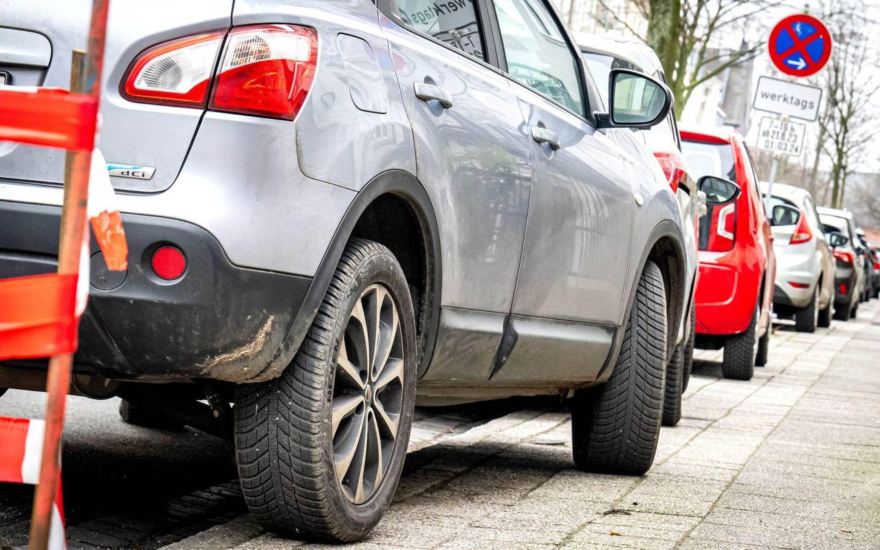 Aktion gegen Parken auf Gehwegen