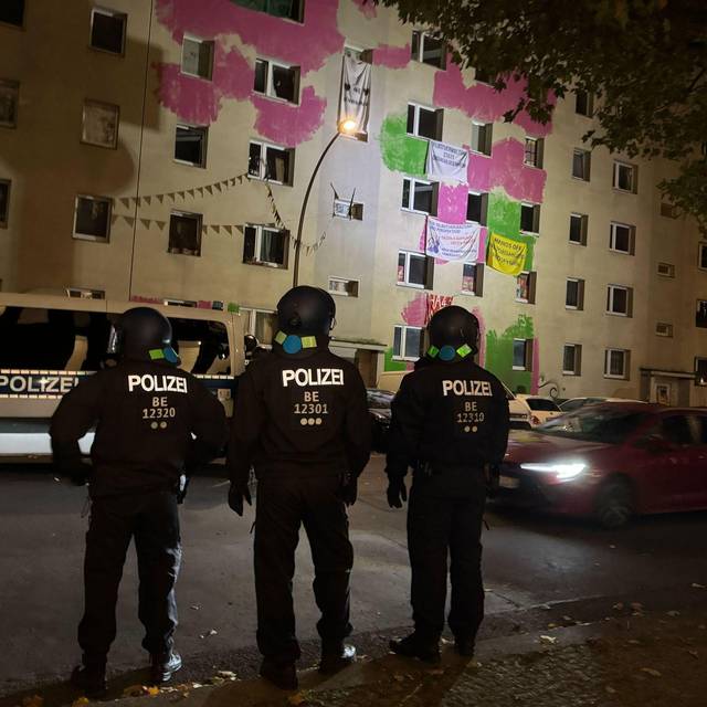Polizeieinsatz wegen geplanter Räumung in Berlin-Mitte