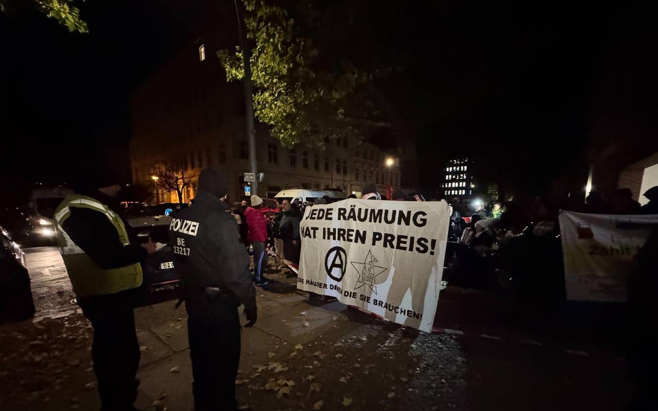 Polizeieinsatz wegen geplanter Räumung in Berlin-Mitte