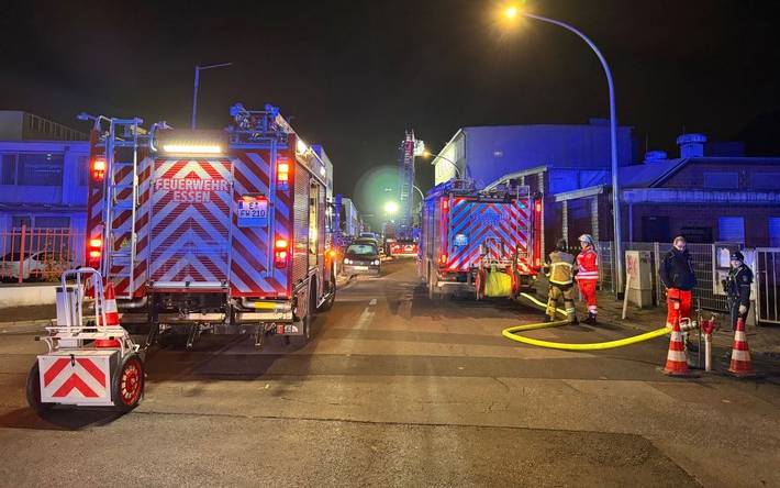 Blick auf die Einsatzstelle; Foto: Feuerwehr Essen