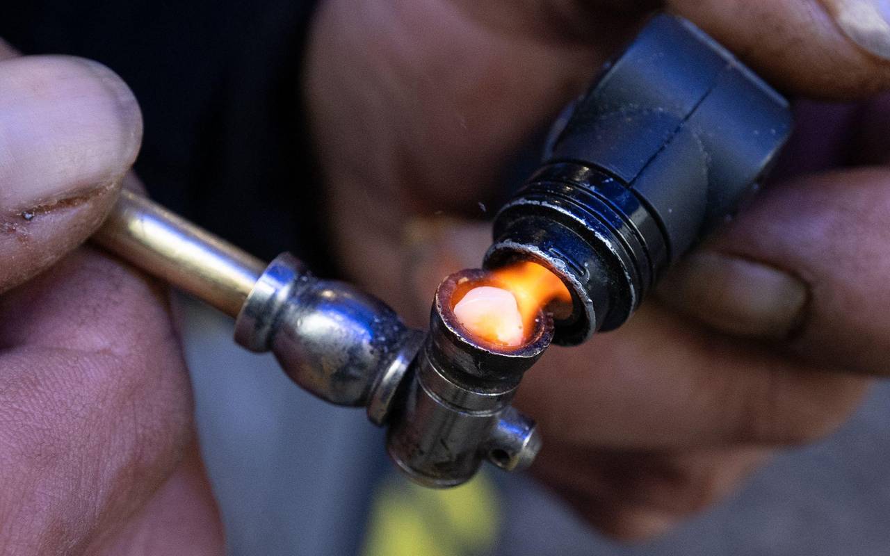 Crack-Süchtige in Frankfurt