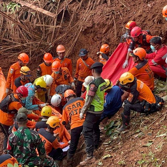 Erdrutsch in Indonesien