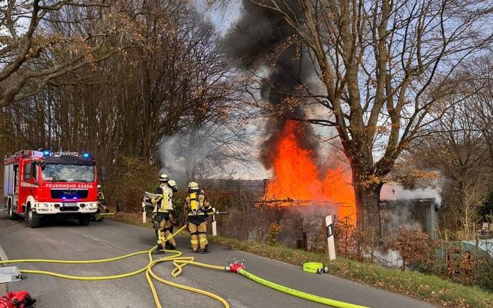 Blick auf die Einsatzstelle. Foto: Feuerwehr Essen