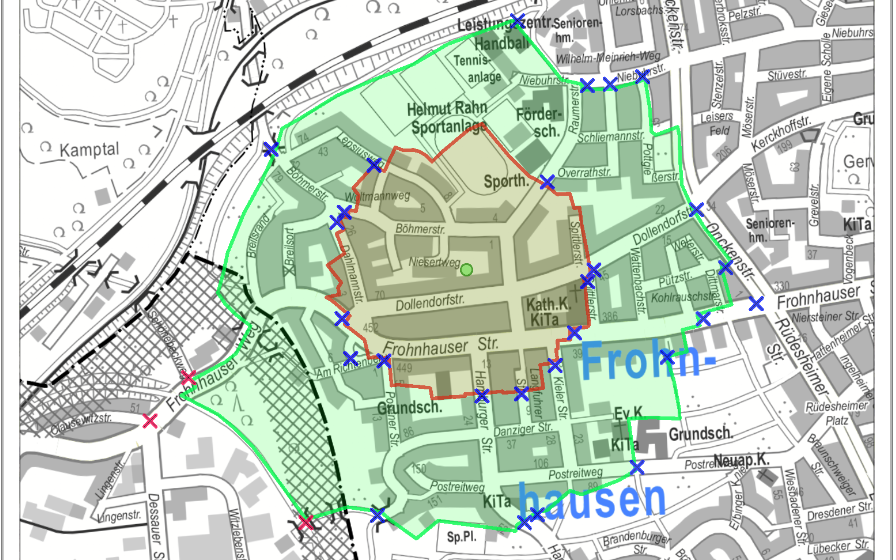 Evakuierungskarte Bombe Essen