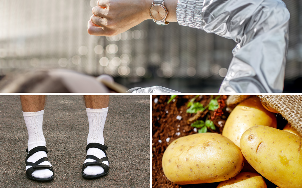 Typisch Deutsch: Pünktlich sein, Kartoffeln essen und Socken in Sandalen