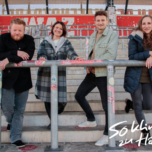 Fabian Schulenkorf, Angela Hecker, Joshua Windelschmidt und Larissa Schmitz Radio Essen