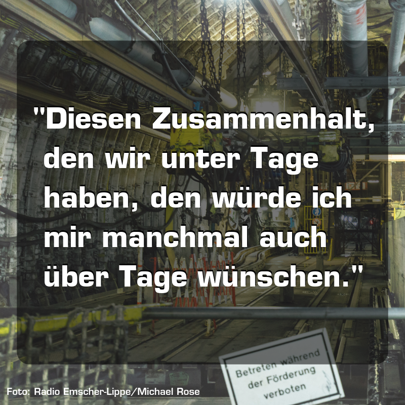 Zitat für den Bergbau im Ruhrgebiet