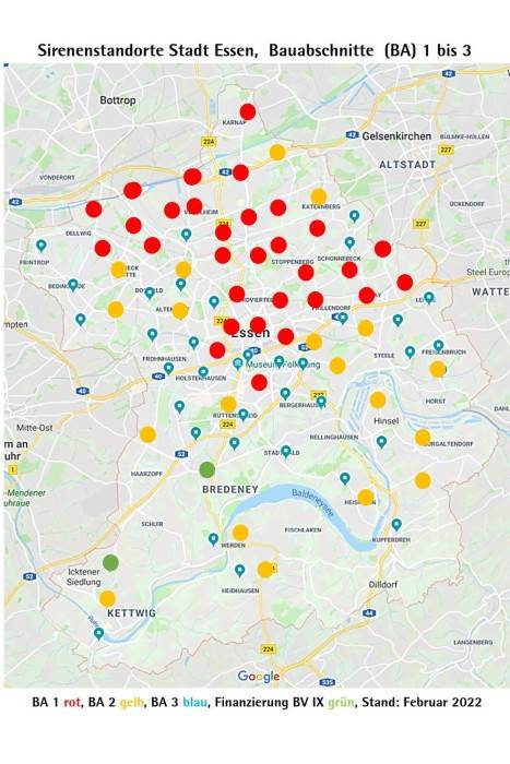 Essen bekommt weitere Sirenen - 37 Standorte - Radio Essen