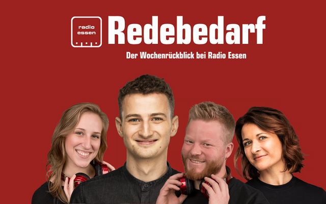 Der Podcast Redebedarf bei Radio Essen - jede Woche mit Joshua Windelschmidt und einem Frühschicht-Duo.