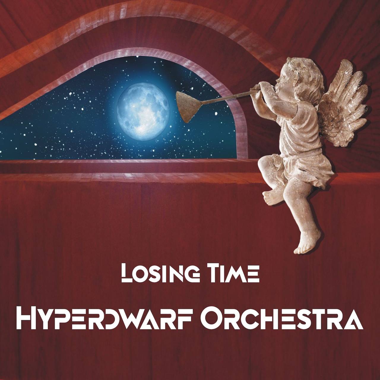 Das Artwork der Single "Losing Time" zeigt einen Engel mit Trompete.