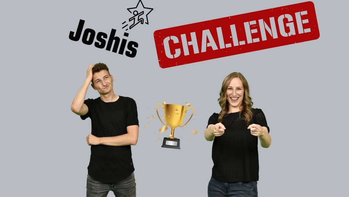 Larissa fordert Teamkollegen Joshi bei Radio Essen heraus.