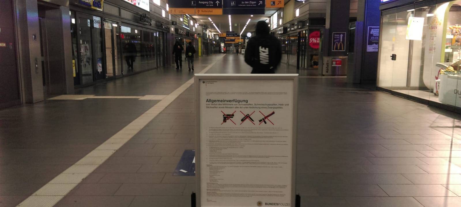 Essen: Wieder Waffenverbot im Hauptbahnhof