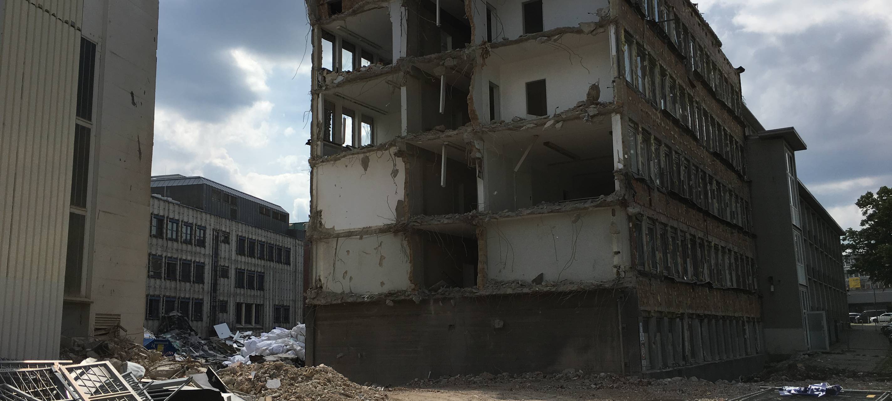 Abriss in Essen läuft