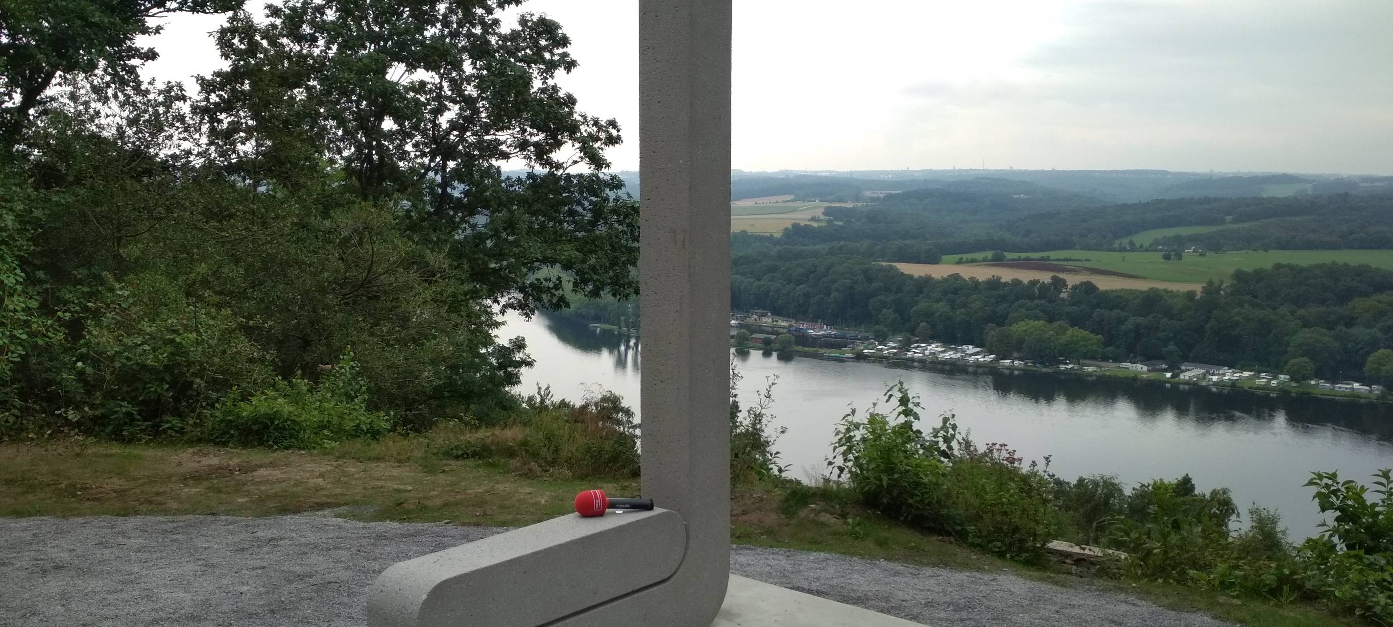 Aussichtspunkt an der Korte Klippe in Heisingen mit Blick auf den Baldeneysee