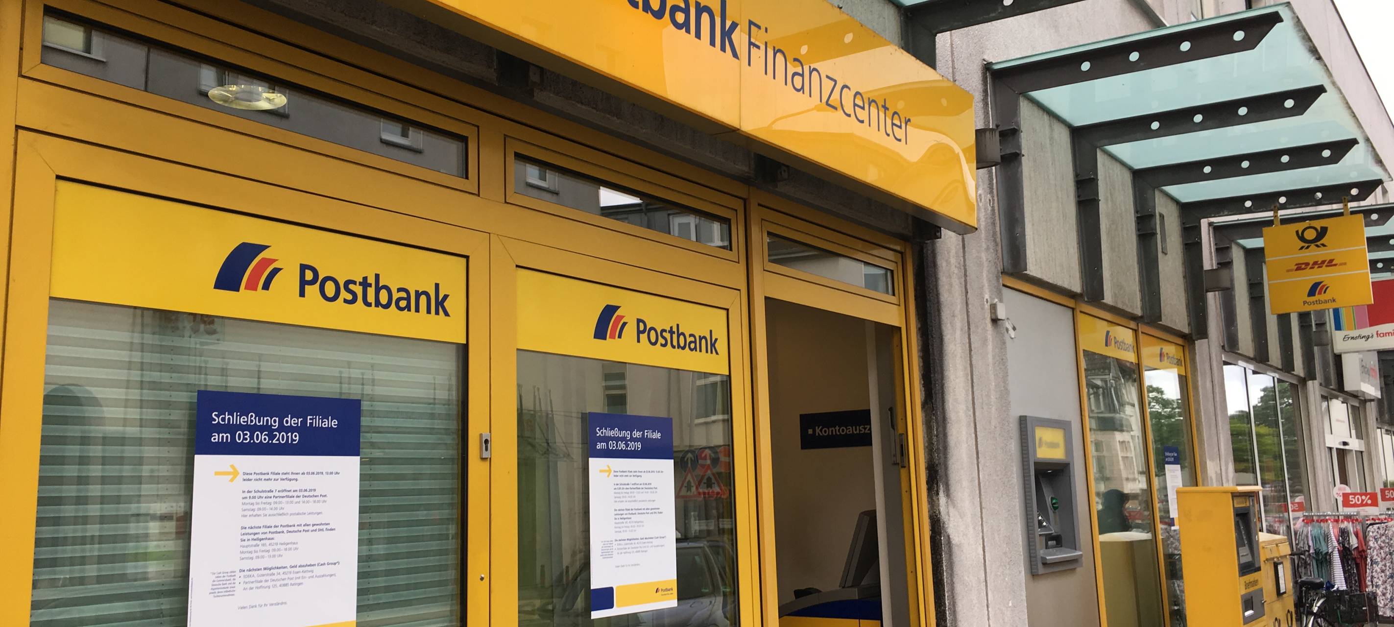 Streik in Essen bei der Postbank