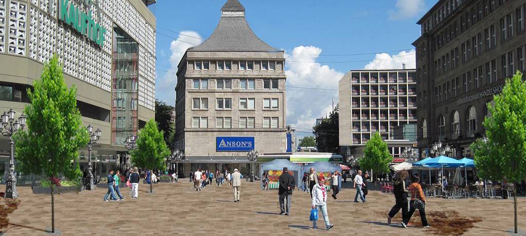 Fotomontage des Willy-Brandt-Platzes