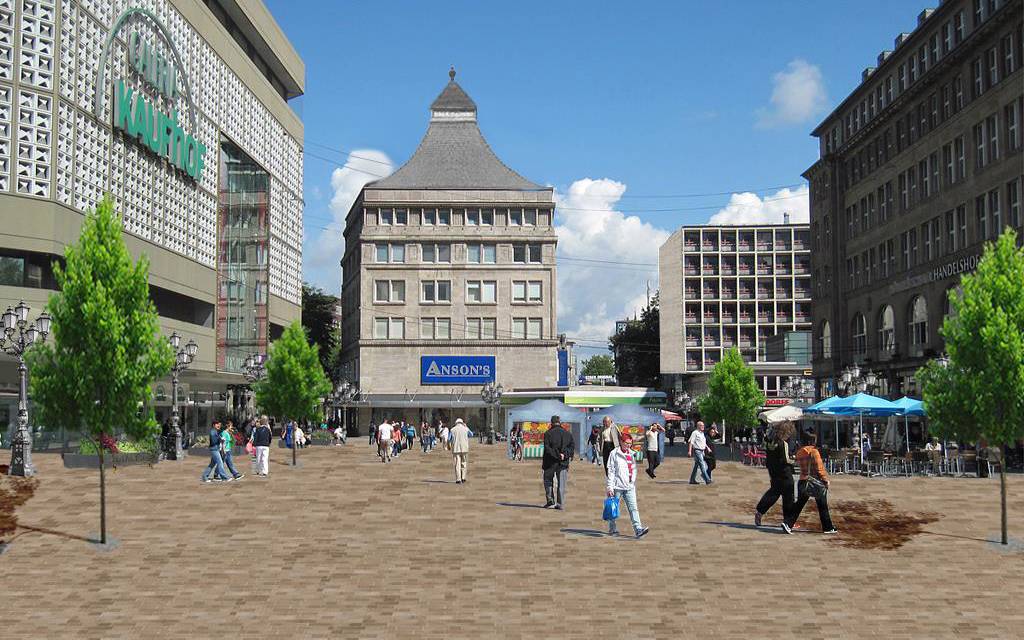 Fotomontage des Willy-Brandt-Platzes