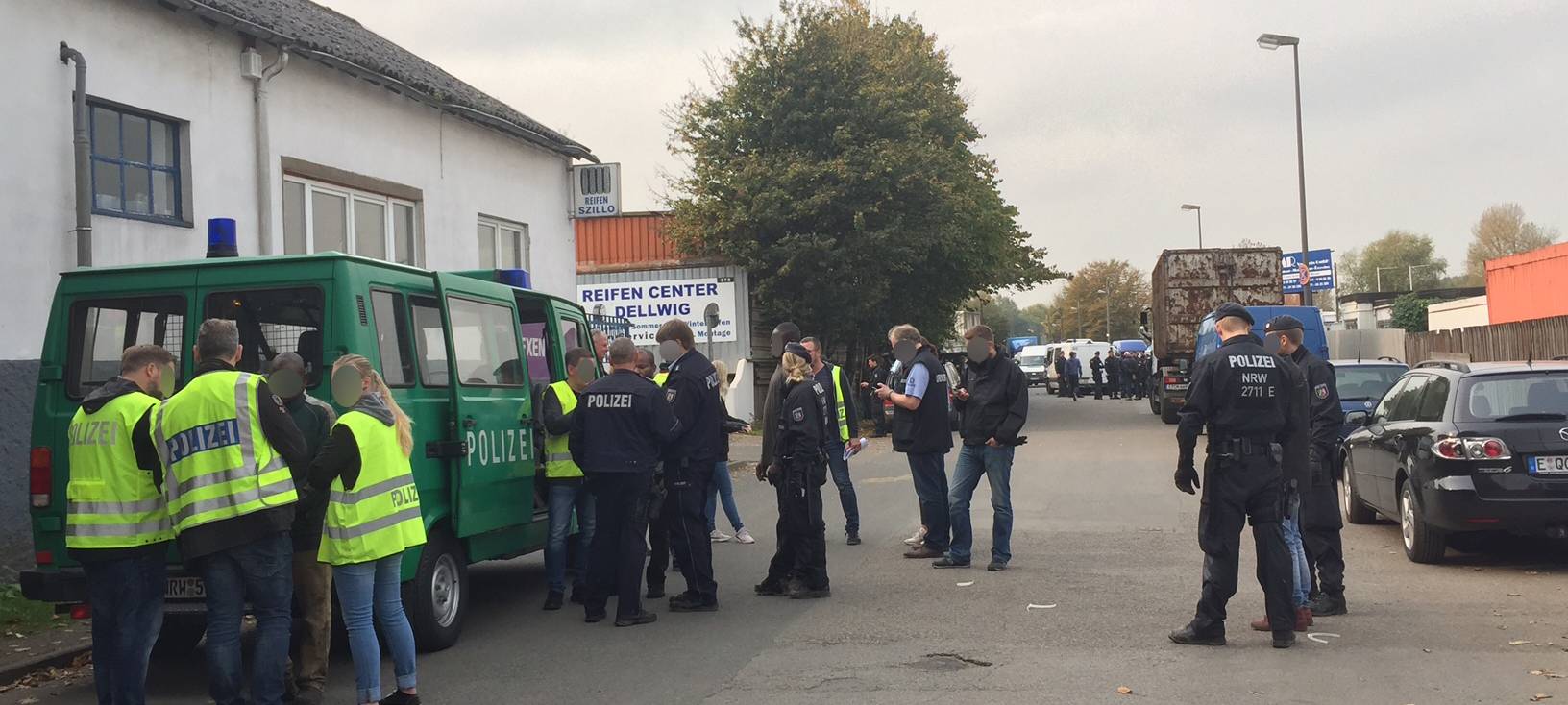 Großeinsatz: Vorgehen gegen Gewerbesumpf