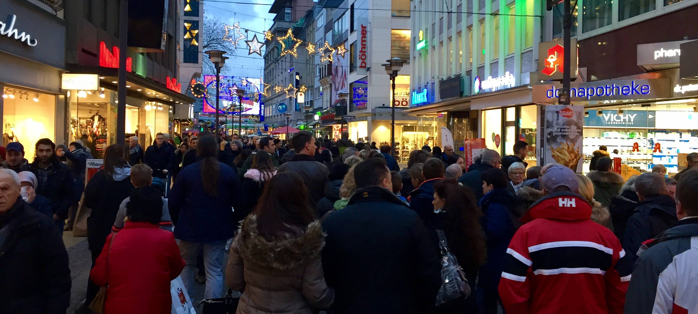 In der Innenstadt war am 11.12.16 verkaufsoffener Sonntag