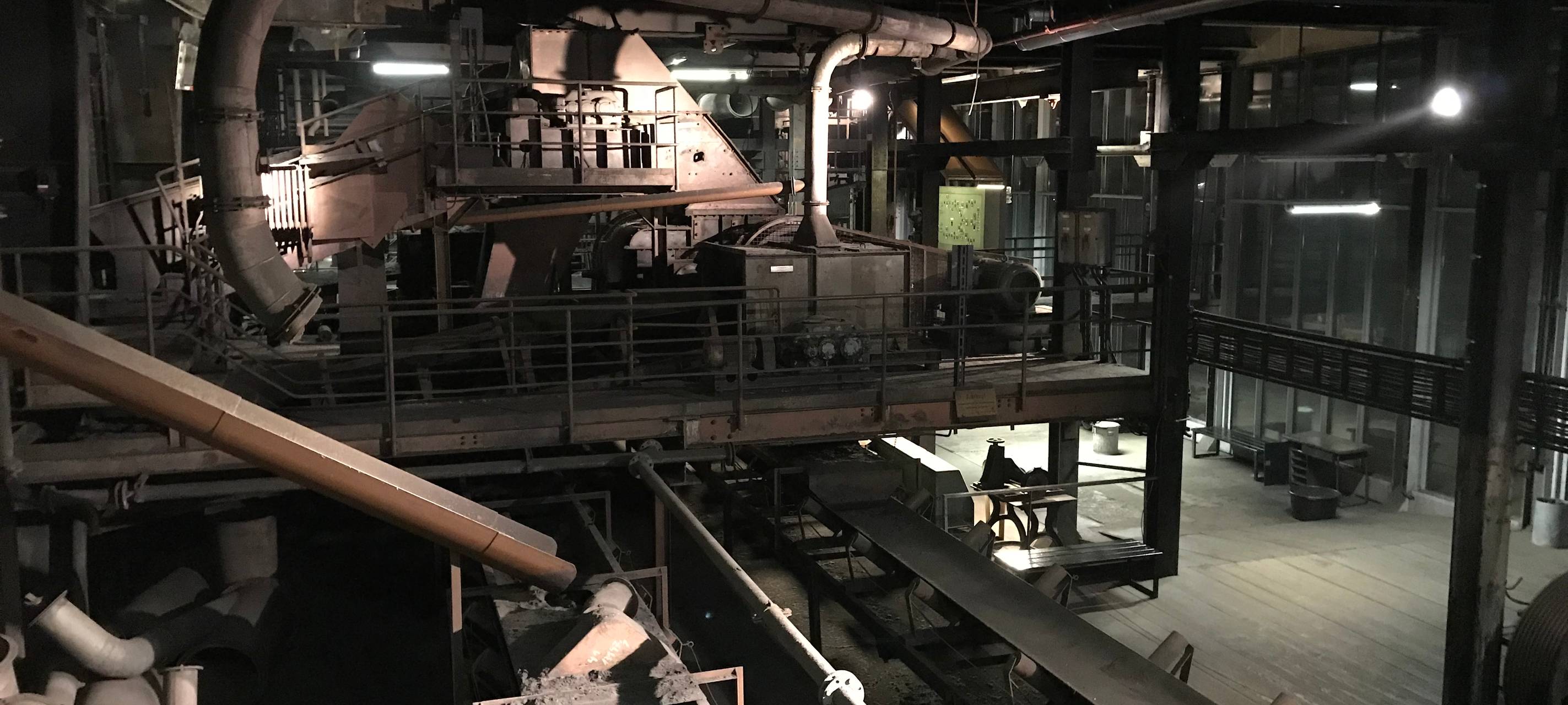 Hier wurde per Hand die grobe Kohle von der guten Kohle sortiert. Meistens Strafarbeit oder dort arbeiteten Leute, die Körperlich eingeschränkt waren.