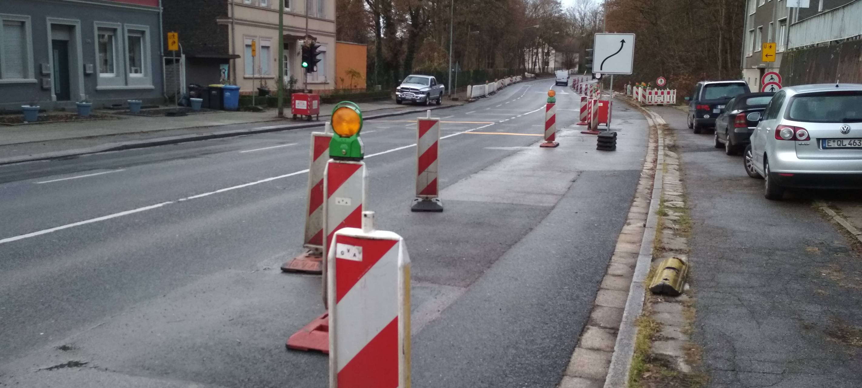 Bald Bauarbeiten an der Essener Westfalenstraße