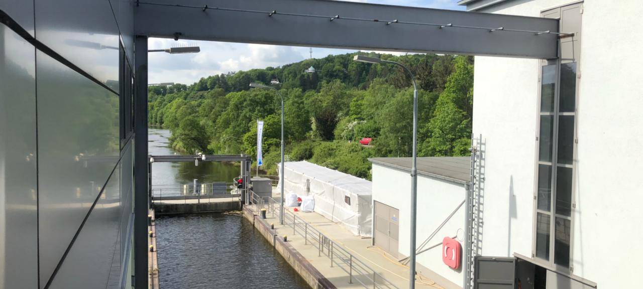 Fischlift am Baldeneysee in Essen wird getestet