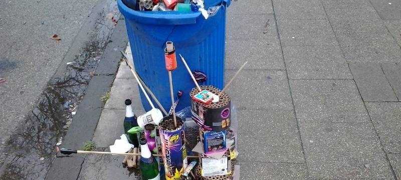 Silvestermüll in Katernberg