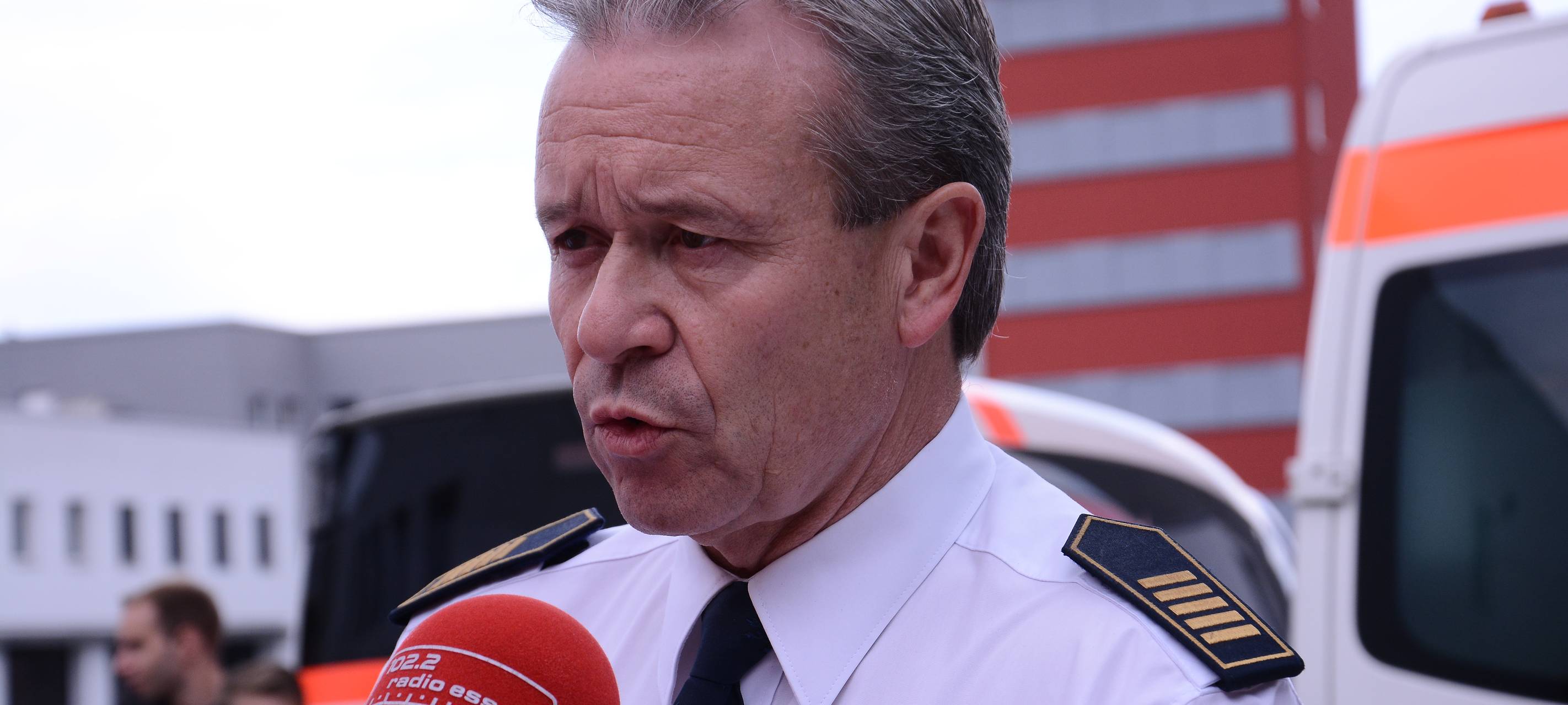Der Chef der Essener Feuerwehr, Ulrich Bogdahn, im Radio Essen-Interview