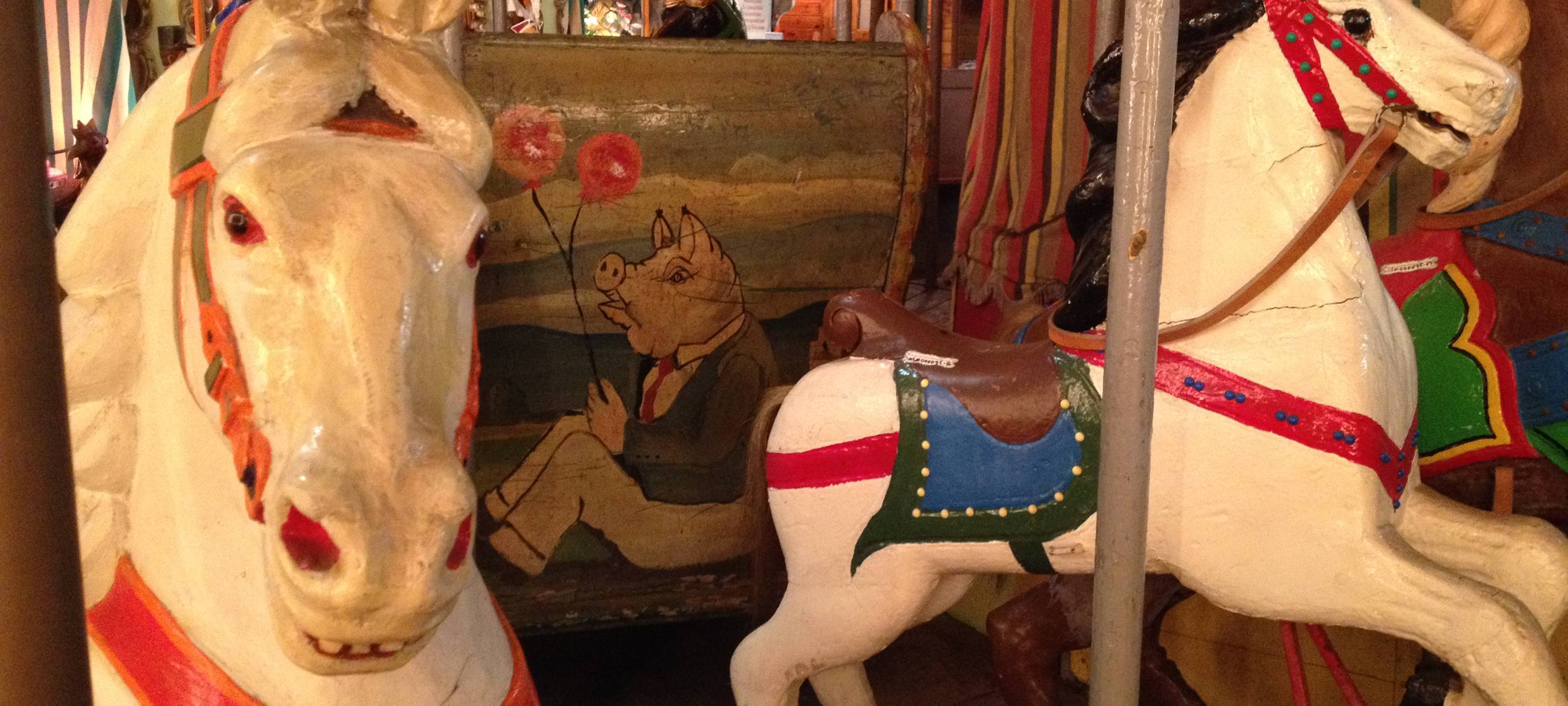 Pferdekarussell im Schausteller Museum in Essen