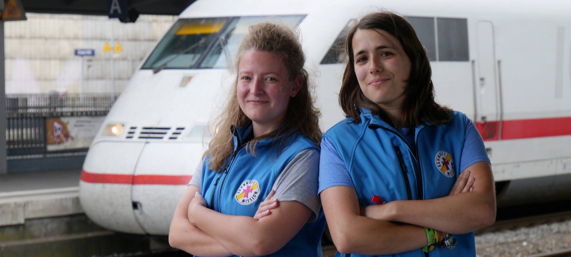 Bahnhofsmission Essen: Lena Ackermann und Mandy Eckardt