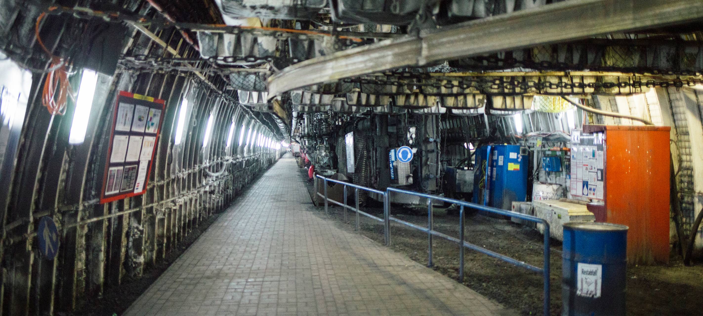 Im Bergbausschacht von Prosper Haniel in Bottrop