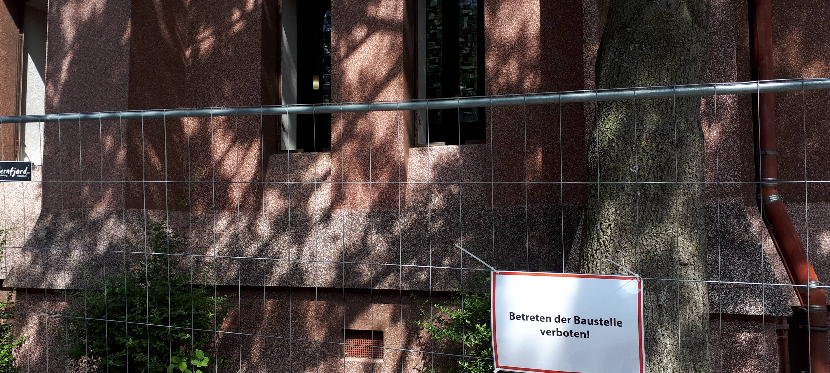 Baustelle an der "Kirche am Westbahnhof"