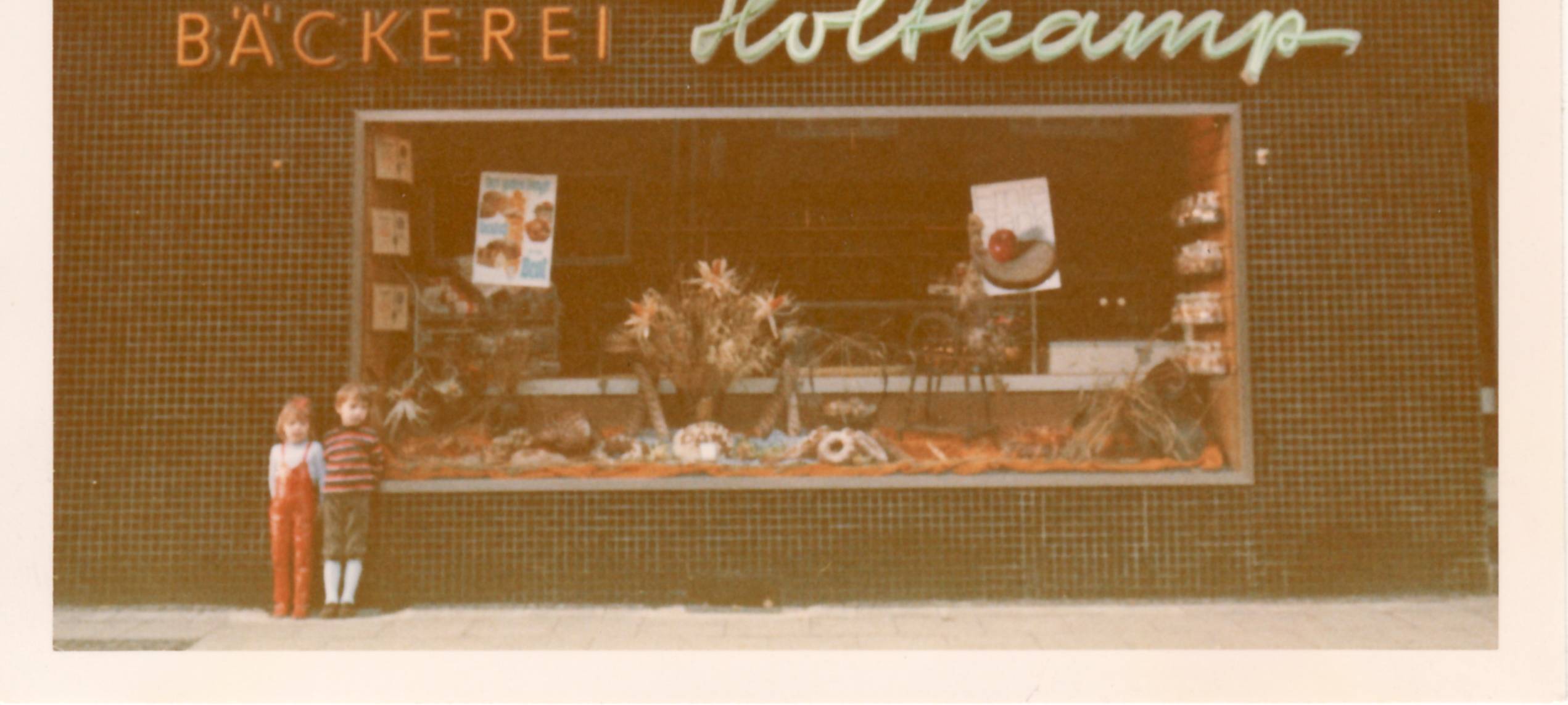 Bäckerei Holtkamp von außen im Jahr 1970