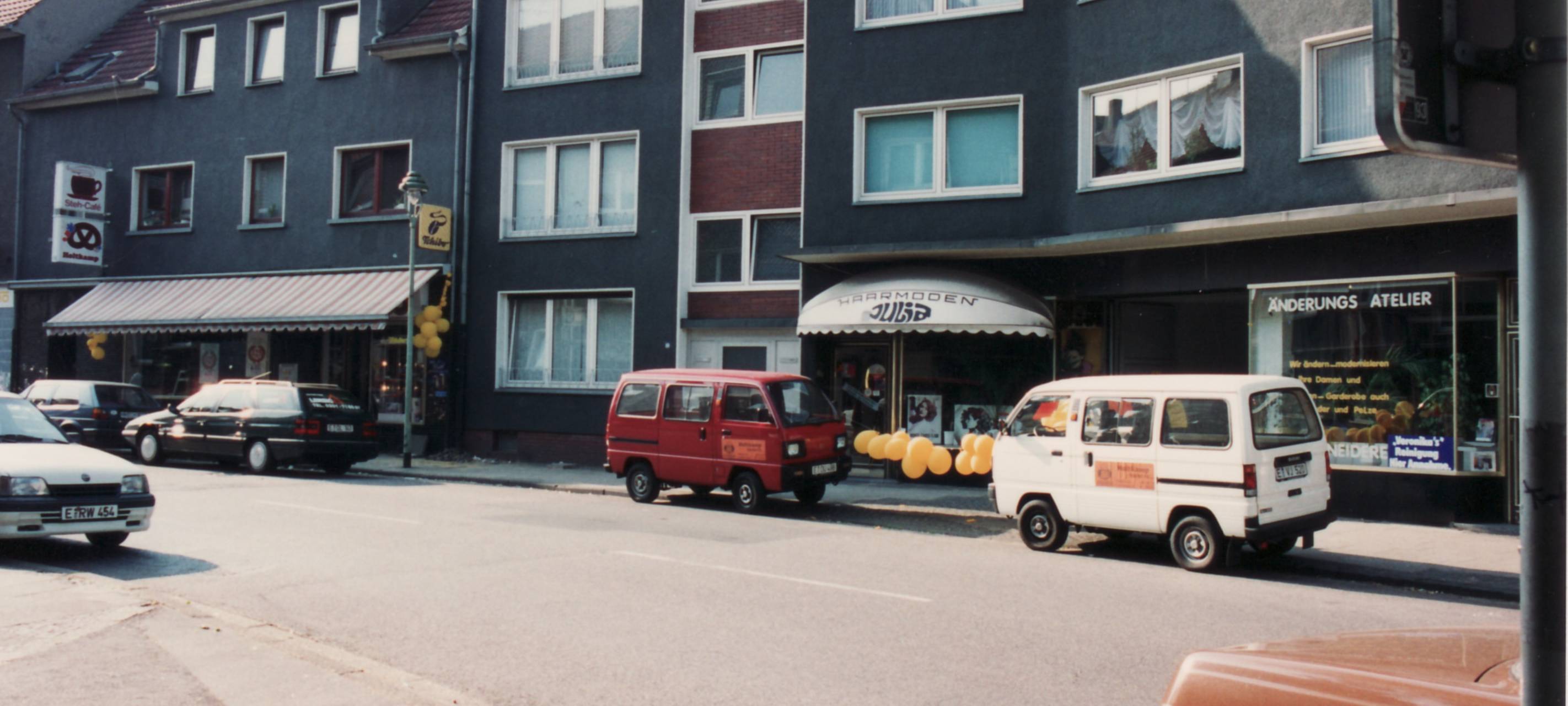 Bäckerei Holtkamp von außen im Jahr 1989