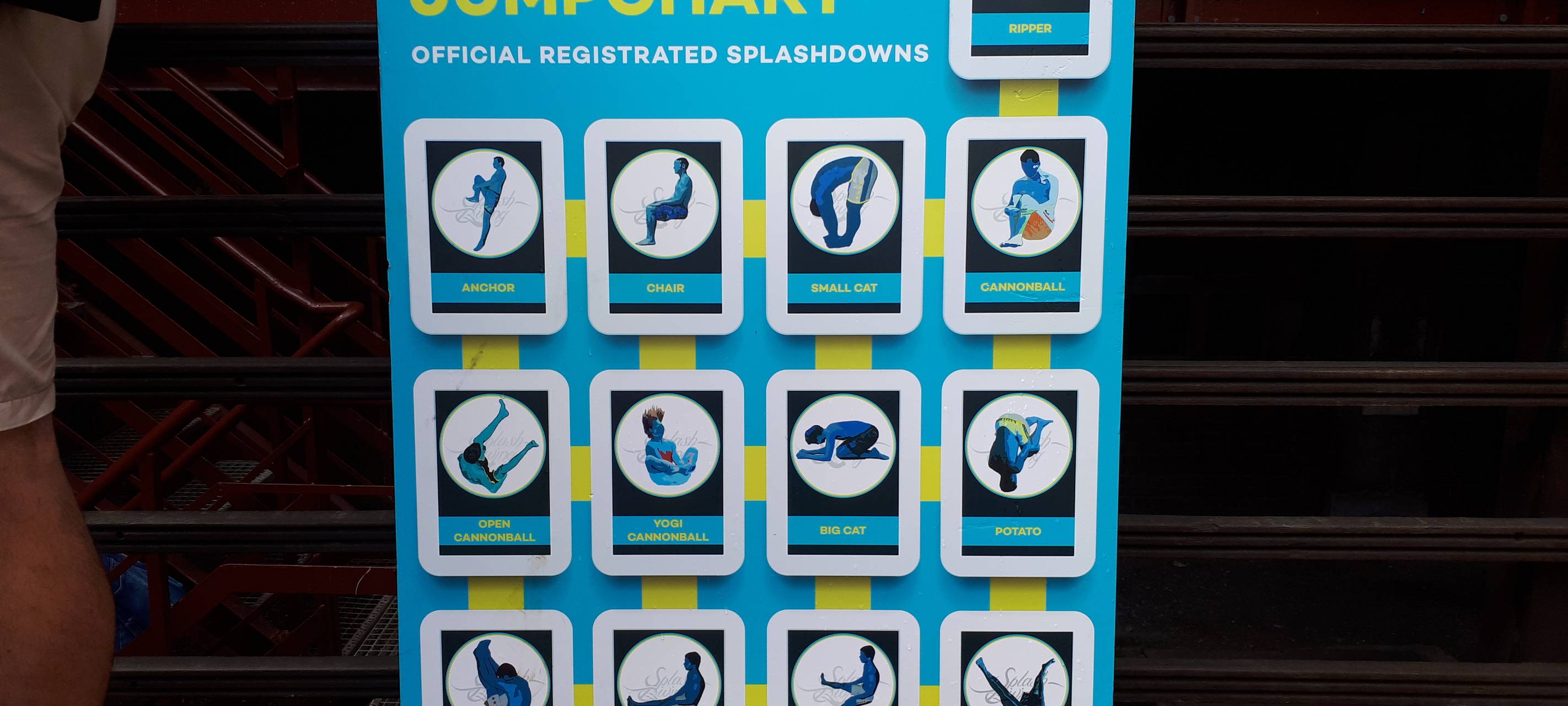 Die offizielle Tafel der Arschbomben