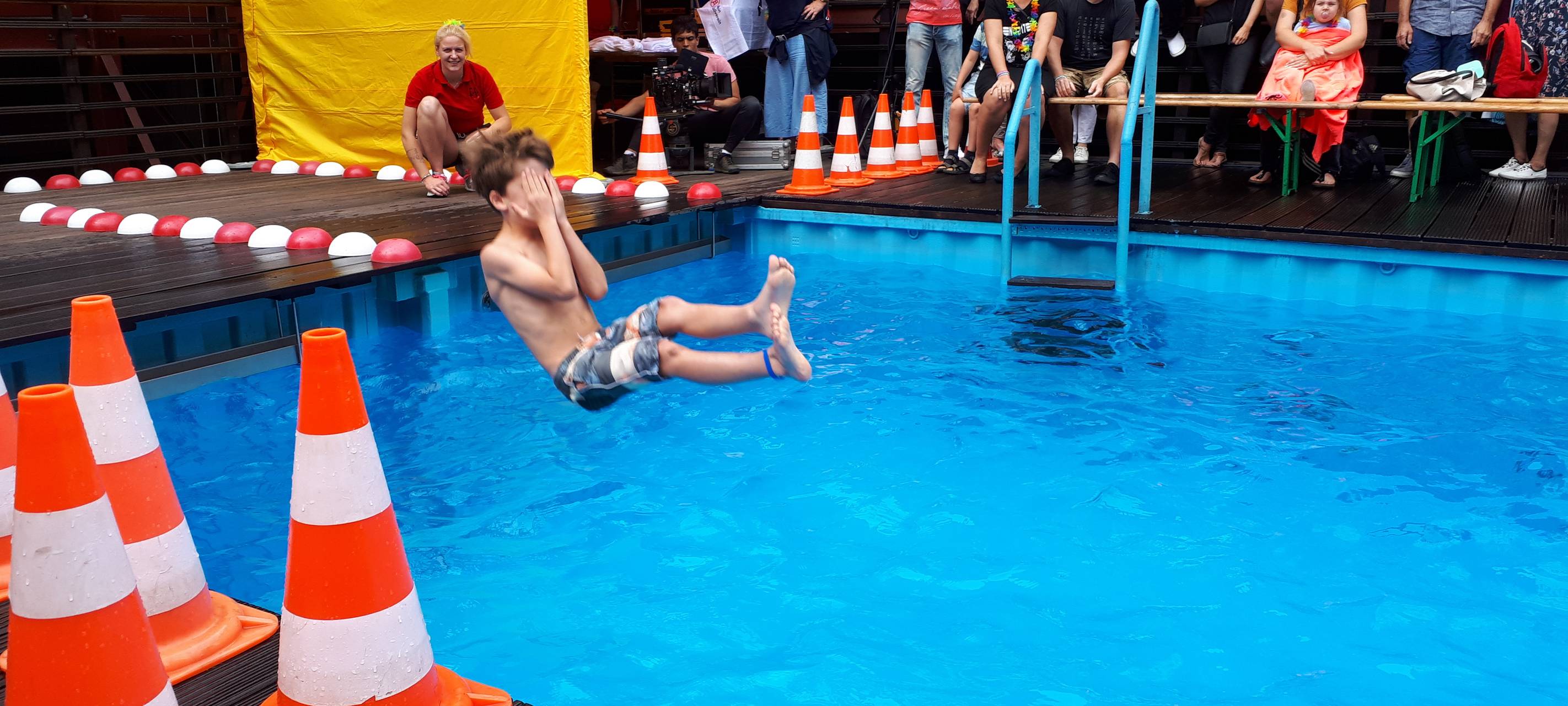 Springer beim Wettbewerb