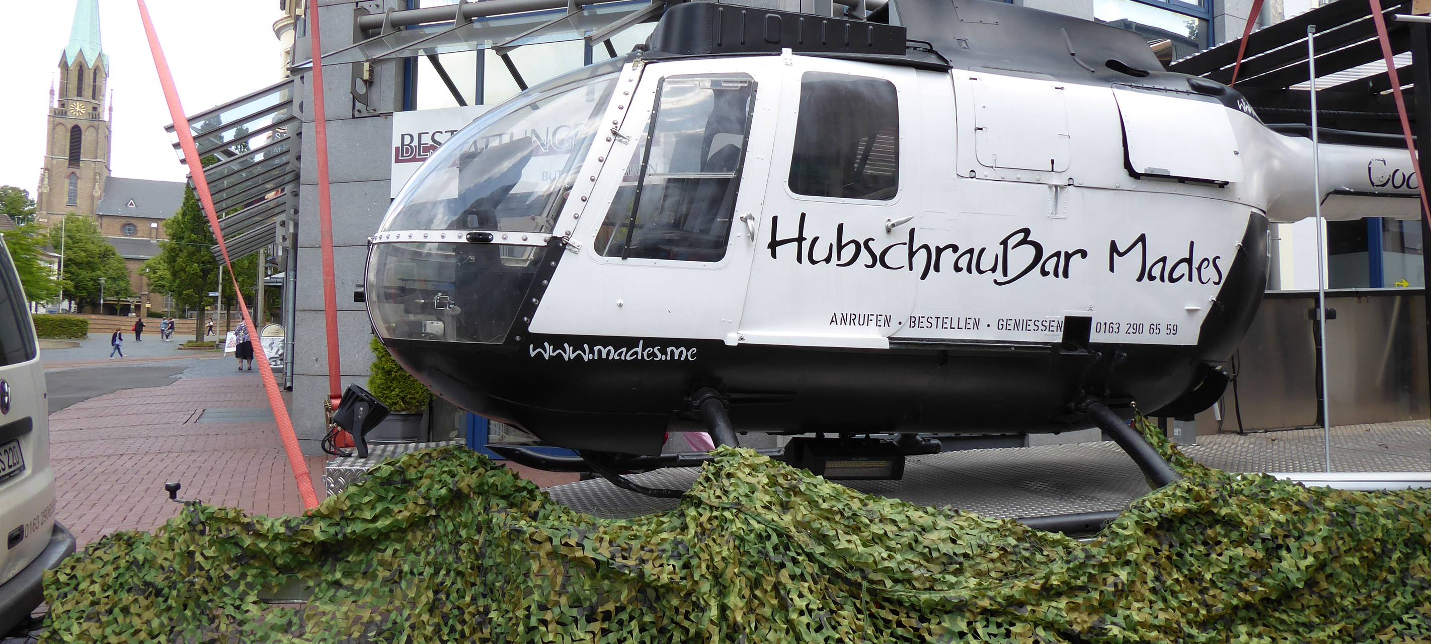 Helikopterbar auf dem Borbecker Marktfest