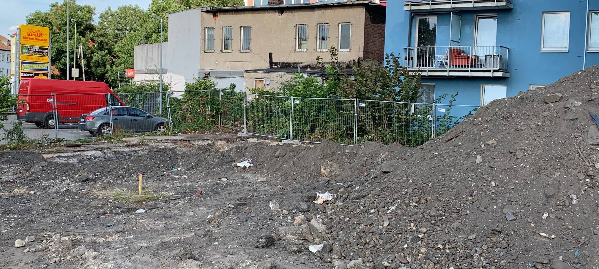 Fundort Bombe in Essen-Altenessen