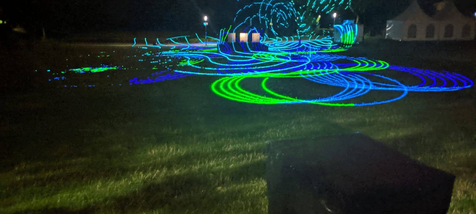 Lasershow im Grugapark in Essen